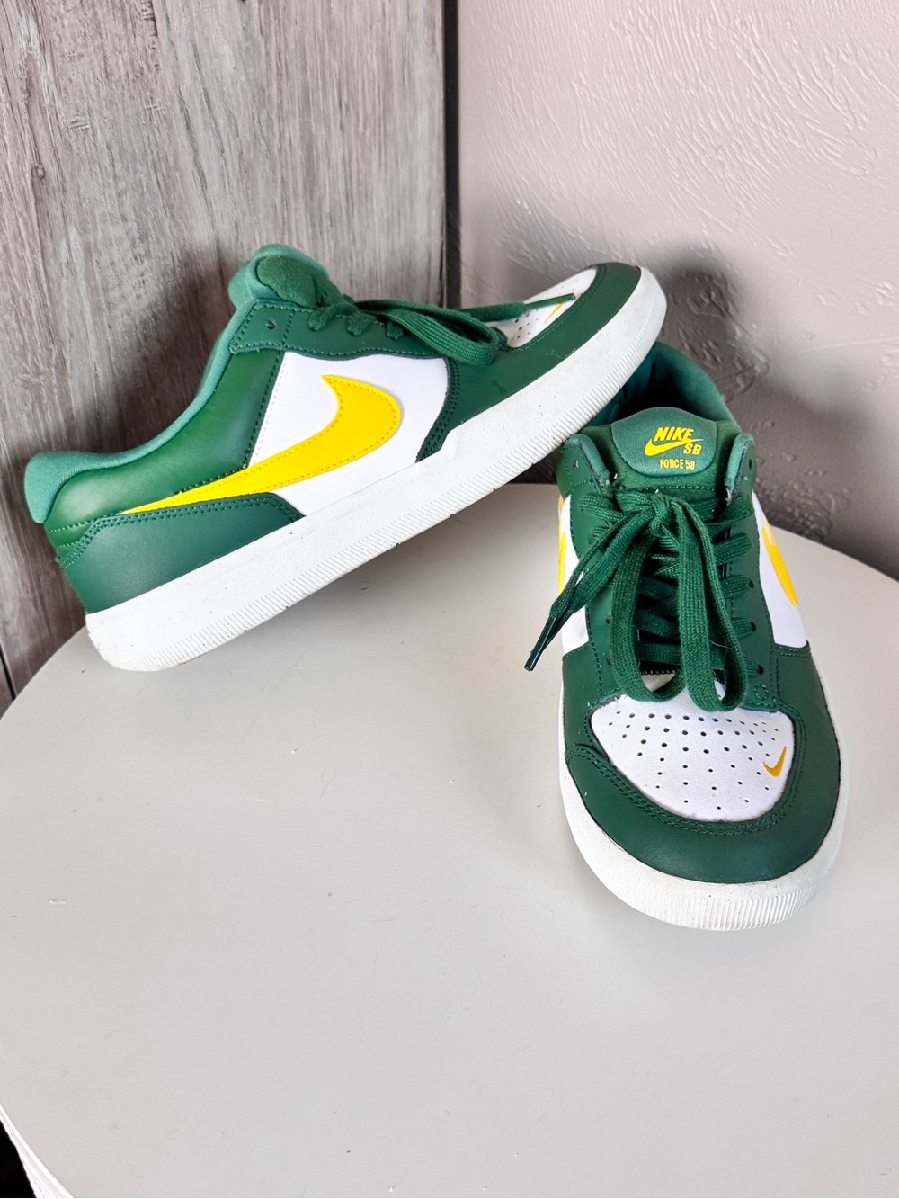 Nike SB Force 58 Premium Gorge Green Tour Yellow Sneakers